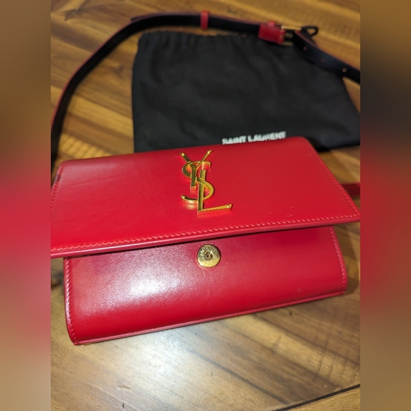 Beautiful red YSL Kate belt bag Authentic - Picture 3 of 8